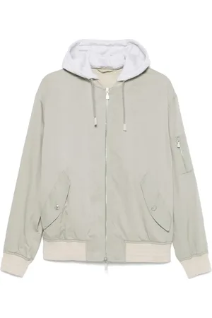 ELEVENTY Hooded bomber jacket