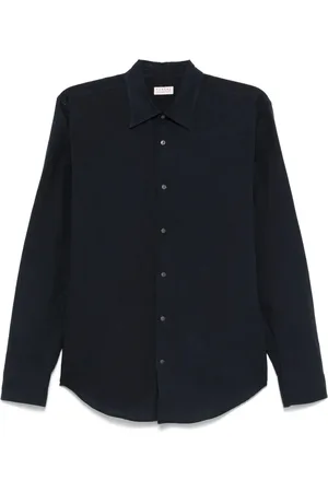 Fursac Linen swallow-collar shirt