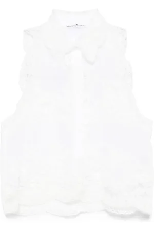 ERMANNO SCERVINO Floral-embroidered tank top