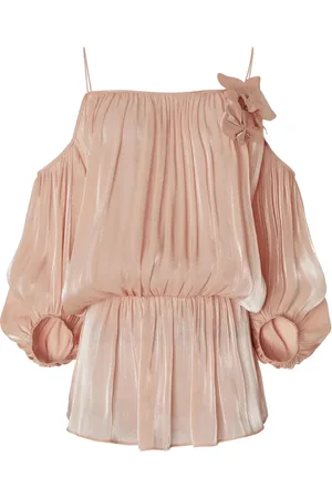 GENNY Floral-appliqu?? blouse