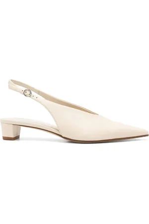 Aeyde 30mm leather slingback pumps