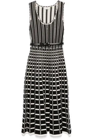Elisabetta Franchi Micro-ruffles detailed midi dress