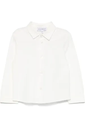 Emporio Armani Piqu??-weave shirt