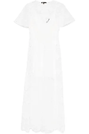 Maje Floral-lace maxi dress