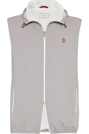 Brunello Cucinelli Embroidered logo vest