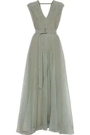 Brunello Cucinelli Monili pleated dress