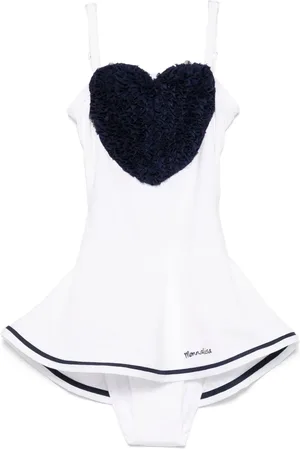 MONNALISA Heart-appliqu?? swimsuit