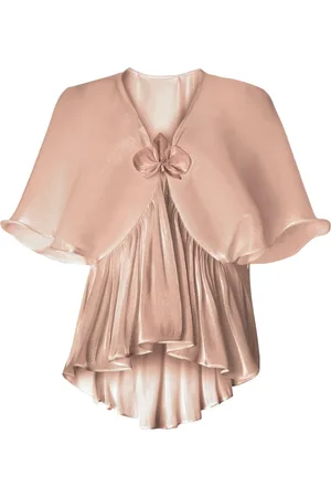 GENNY Orchid-appliqu?? blouse