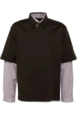 CROQUIS Spliced long-sleeves top