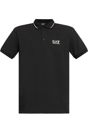 EA7 Piqu??-weave polo shirt