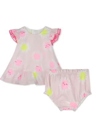 Billieblush Floral-print dress and bloomers set