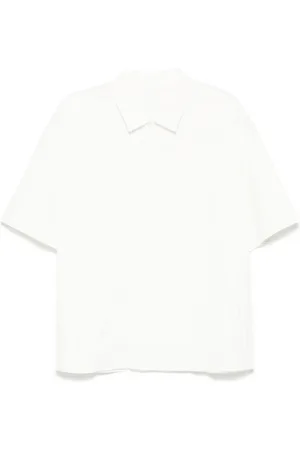 CROQUIS Gathered-detailed polo shirt