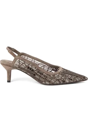 Brunello Cucinelli 55mm sequin-embellished pumps