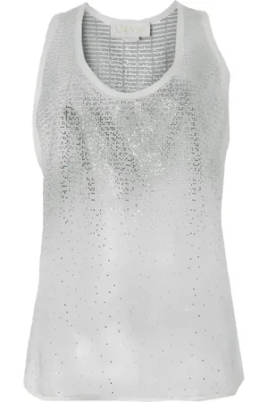GENNY Crystal-embellished tank top