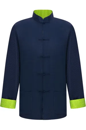SHANGHAI TANG Patterned reversible jacket
