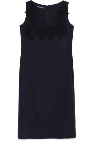 Alberta Ferretti Corded-lace midi dress