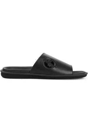 Giorgio Armani Logo-embossed slides