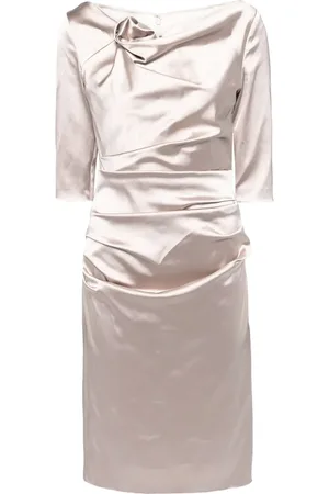 TALBOT RUNHOF Draped detailing dress