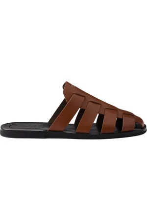 Prada Leather fisherman mules
