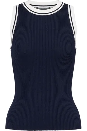 Alberta Ferretti Ribbed-knit top