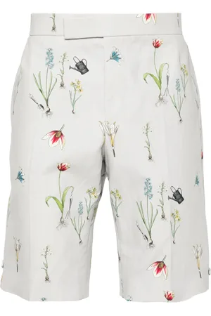 Thom Browne Floral-print straight-leg shorts