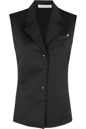 Helmut Lang Jacquard satin vest