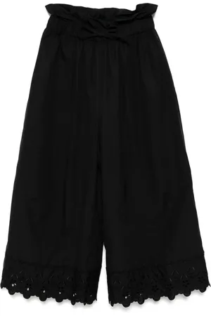 Simone Rocha Ruffle-waisted cropped trousers