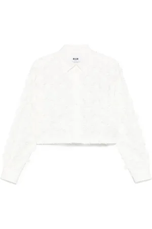 Msgm Embroidered shirt