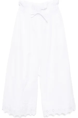 Simone Rocha Ruffle-waisted cropped trousers