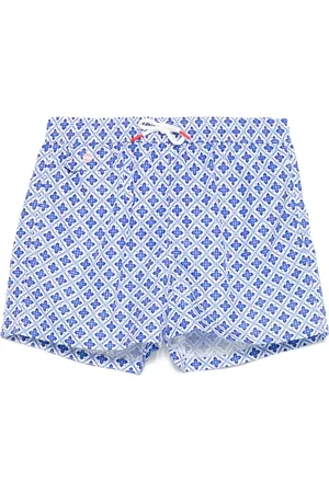 Kiton Floral-print swim shorts