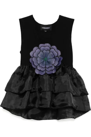 Cynthia Rowley Organza flower top