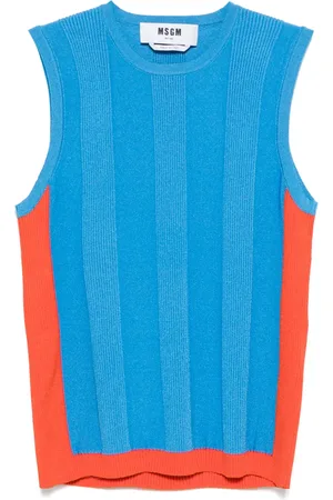 Msgm Ribbed-knit vest