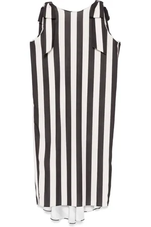 Parlor Striped midi dress