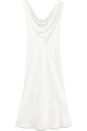 BLUMARINE Cowl-neck midi dress