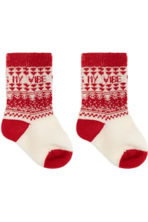 VERSACE Fair-isle socks