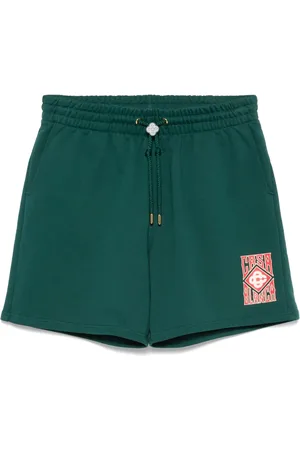 Casablanca Gothic-stacked logo shorts