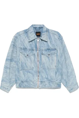 HUGO BOSS Distressed denim jacket