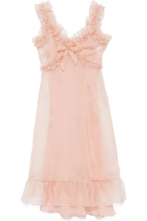Alessandra Rich Ruffle-detailed midi dress
