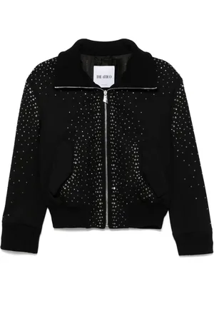 The Attico Crystal-embellished bomber jacket