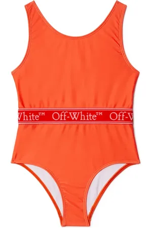 OFF-WHITE Bookish logo band swimsuit