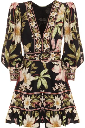 Farm Rio Floral-print mini dress