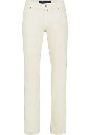 BILLIONAIRE Logo-embroidered jeans