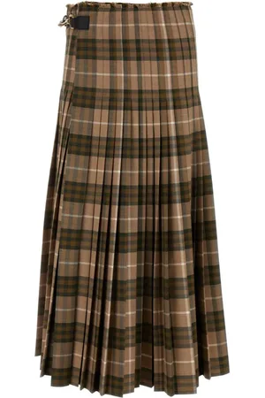 Burberry Checked maxi skirt