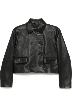 Maje Cropped leather jacket