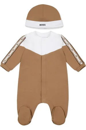 HUGO BOSS Stretch-cotton babygrow set