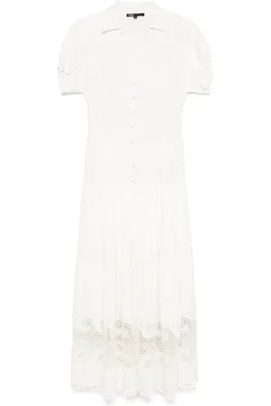Maje Guipure-lace maxi dress