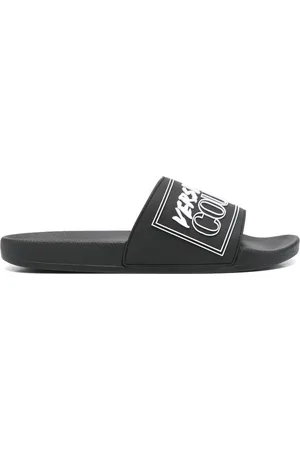 VERSACE Logo-embossed slides