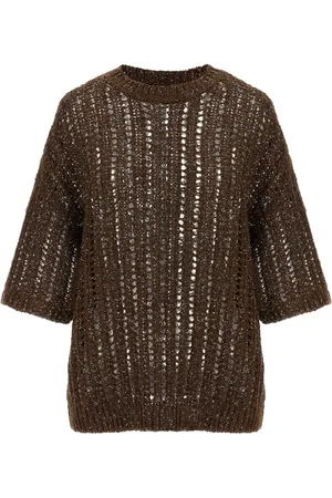 Brunello Cucinelli Rustic Dazzling Net jersey