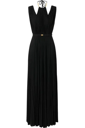 Elisabetta Franchi Belted lurex gown