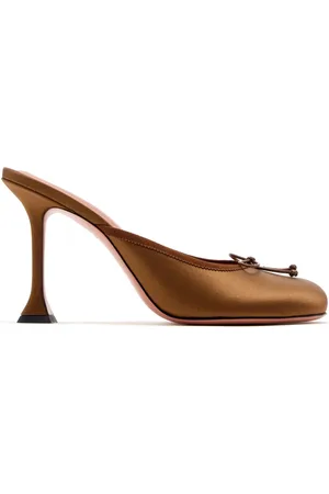 Amina Muaddi 95mm Lila mules
